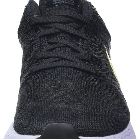 Nike Women’s React Infinity Run Flyknit 2 Black Metallic Gold CT2423-009 Size 6 - Picture 3 of 7